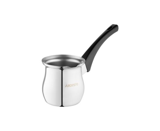 Турка Ardesto BLACK MARS нержавіюча сталь бакелітова ручка 0,35 л (AR0835SB), зображення 4 Турка Ardesto BLACK MARS нержавіюча сталь бакелітова ручка 0,35 л (AR0835SB), зображення 4
