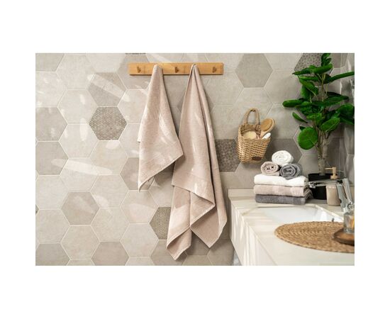 Полотенце Ardesto махровое Benefit 100% хлопок айвори 50х90 см (ART2450IV), изображение 2