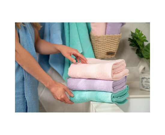 Полотенце Ardesto махровое Benefit 100% хлопок сиреневый 50х90 см (ART2450LC), изображение 6 Полотенце Ardesto махровое Benefit 100% хлопок сиреневый 50х90 см (ART2450LC), изображение 6