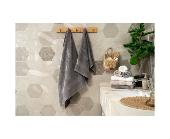 Рушник Ardesto махровий Benefit 100% бавовна сірий 50х90 см (ART2450SG), зображення 2 Рушник Ardesto махровий Benefit 100% бавовна сірий 50х90 см (ART2450SG), зображення 2