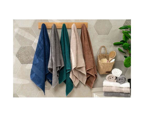 Рушник Ardesto махровий Benefit 100% бавовна сірий 50х90 см (ART2450SG), зображення 6 Рушник Ardesto махровий Benefit 100% бавовна сірий 50х90 см (ART2450SG), зображення 6