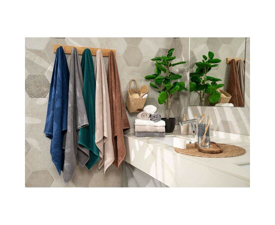 Рушник Ardesto махровий Benefit 100% бавовна темно-синій 50х90 см (ART2450DB), зображення 4 Рушник Ardesto махровий Benefit 100% бавовна темно-синій 50х90 см (ART2450DB), зображення 4