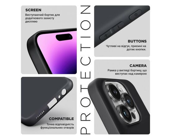 Чохол до мобільного телефона Armorstandart Matte Slim Fit Xiaomi Redmi Note 13 Pro 5G Camera cover Black (ARM71858), зображення 4 Чохол до мобільного телефона Armorstandart Matte Slim Fit Xiaomi Redmi Note 13 Pro 5G Camera cover Black (ARM71858), зображення 4