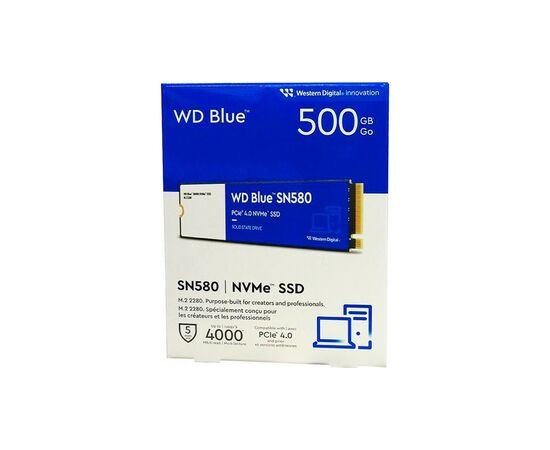 Накопитель SSD M.2 2280 500GB SN580 Blue WD (WDS500G3B0E), изображение 4