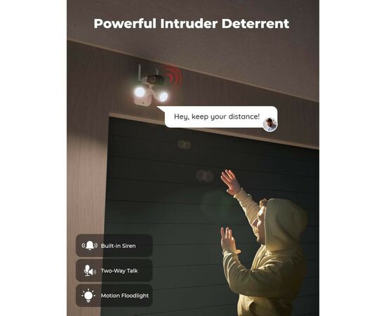 Камера видеонаблюдения Reolink Duo Floodlight WiFi, изображение 6 Камера видеонаблюдения Reolink Duo Floodlight WiFi, изображение 6