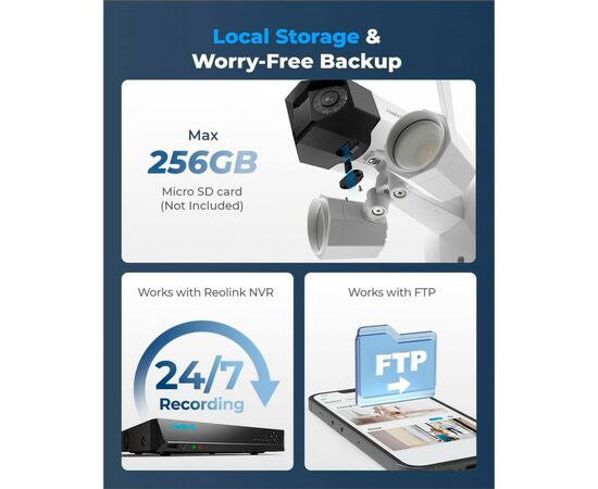 Камера видеонаблюдения Reolink Duo Floodlight WiFi, изображение 8 Камера видеонаблюдения Reolink Duo Floodlight WiFi, изображение 8