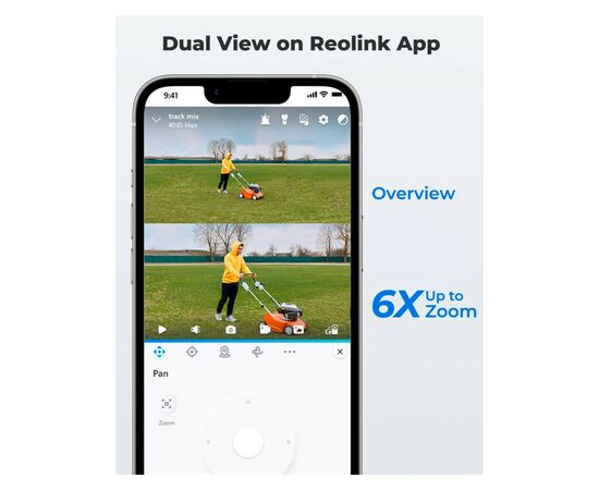 Камера видеонаблюдения Reolink TrackMix Wi-Fi, изображение 6 Камера видеонаблюдения Reolink TrackMix Wi-Fi, изображение 6