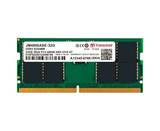 Модуль памяти для ноутбука SoDIMM DDR5 32GB 4800 MHz JetRam Transcend (JM4800ASE-32G)