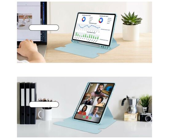 Чехол для планшета BeCover 360° Rotatable Samsung Tab S9 Plus (SM-X810/SM-X816)/S9 FE Plus (SM-X610/SM-X616) 12.4" Light Bl (710401), изображение 6 Чехол для планшета BeCover 360° Rotatable Samsung Tab S9 Plus (SM-X810/SM-X816)/S9 FE Plus (SM-X610/SM-X616) 12.4" Light Bl (710401), изображение 6
