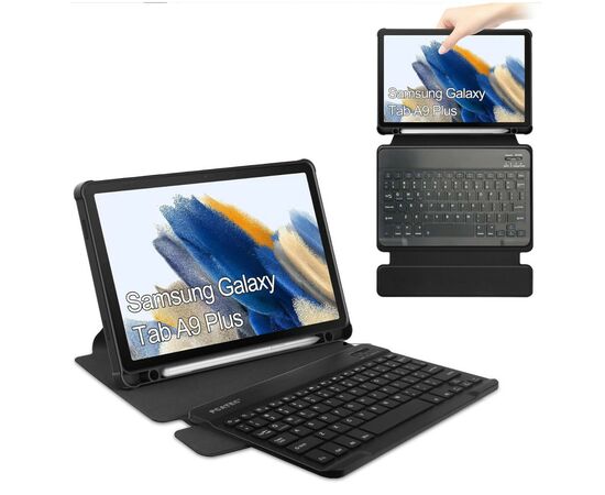 Чехол для планшета BeCover Keyboard 360° Rotatable Samsung Tab A9 Plus SM-X210/SM-X215/SM-X216 11.0" Black (710329), изображение 5 Чехол для планшета BeCover Keyboard 360° Rotatable Samsung Tab A9 Plus SM-X210/SM-X215/SM-X216 11.0" Black (710329), изображение 5
