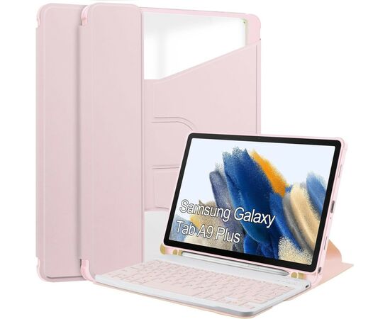 Чохол до планшета BeCover Keyboard 360° Rotatable Samsung Tab A9 Plus SM-X210/SM-X215/SM-X216 11.0" Pink (710333)