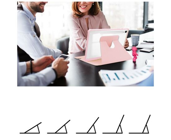 Чехол для планшета BeCover Keyboard 360° Rotatable Samsung Tab S9 (SM-X710/SM-X716)/S9 FE (SM-X510/SM-X516B) 11.0" Pink (710430), изображение 6 Чехол для планшета BeCover Keyboard 360° Rotatable Samsung Tab S9 (SM-X710/SM-X716)/S9 FE (SM-X510/SM-X516B) 11.0" Pink (710430), изображение 6