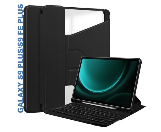 Чехол для планшета BeCover Keyboard 360° Rotatable Samsung Tab S9 Plus (SM-X810/SM-X816)/S9 FE Plus (SM-X610/SM-X616) 12.4" (710392)