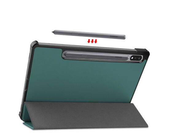 Чехол для планшета BeCover Smart Case Samsung Tab S9 Plus (SM-X810/SM-X816)/S9 FE Plus (SM-X610/SM-X616) 12.4" Dark Green (710323), изображение 5 Чехол для планшета BeCover Smart Case Samsung Tab S9 Plus (SM-X810/SM-X816)/S9 FE Plus (SM-X610/SM-X616) 12.4" Dark Green (710323), изображение 5