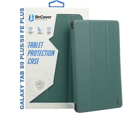 Чохол до планшета BeCover Smart Case Samsung Tab S9 Plus (SM-X810/SM-X816)/S9 FE Plus (SM-X610/SM-X616) 12.4" Dark Green (710323)