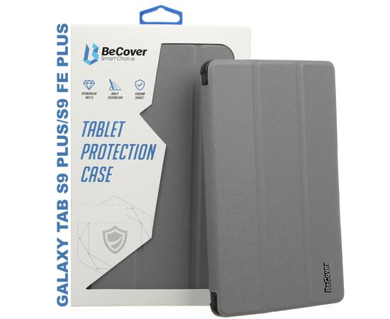 Чехол для планшета BeCover Smart Case Samsung Tab S9 Plus (SM-X810/SM-X816)/S9 FE Plus (SM-X610/SM-X616) 12.4" Gray (710324)