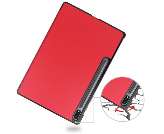 Чехол для планшета BeCover Smart Case Samsung Tab S9 Plus (SM-X810/SM-X816)/S9 FE Plus (SM-X610/SM-X616) 12.4" Red (710325), изображение 6 Чехол для планшета BeCover Smart Case Samsung Tab S9 Plus (SM-X810/SM-X816)/S9 FE Plus (SM-X610/SM-X616) 12.4" Red (710325), изображение 6