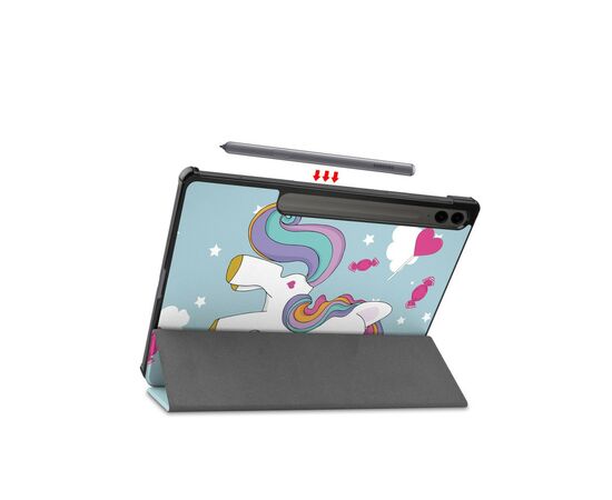 Чехол для планшета BeCover Smart Case Samsung Tab S9 Plus (SM-X810/SM-X816)/S9 FE Plus (SM-X610/SM-X616) 12.4" Unicorn (710385), изображение 5 Чехол для планшета BeCover Smart Case Samsung Tab S9 Plus (SM-X810/SM-X816)/S9 FE Plus (SM-X610/SM-X616) 12.4" Unicorn (710385), изображение 5