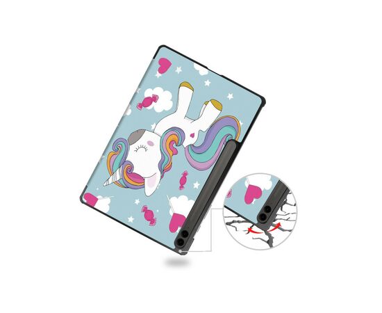 Чехол для планшета BeCover Smart Case Samsung Tab S9 Plus (SM-X810/SM-X816)/S9 FE Plus (SM-X610/SM-X616) 12.4" Unicorn (710385), изображение 6 Чехол для планшета BeCover Smart Case Samsung Tab S9 Plus (SM-X810/SM-X816)/S9 FE Plus (SM-X610/SM-X616) 12.4" Unicorn (710385), изображение 6