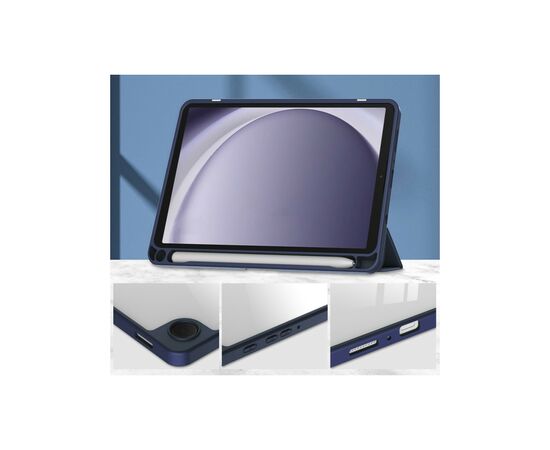 Чехол для планшета BeCover Soft Edge stylus holder Samsung Tab A9 SM-X115 8.7" Deep Blue (710356), изображение 4 Чехол для планшета BeCover Soft Edge stylus holder Samsung Tab A9 SM-X115 8.7" Deep Blue (710356), изображение 4