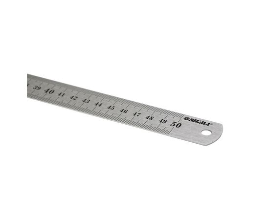 Линейка Sigma нержавеющая 500мм (3610501), изображение 2 Линейка Sigma нержавеющая 500мм (3610501), изображение 2