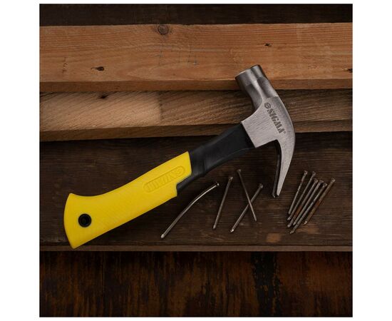 Молоток Sigma с гвоздодером 225г фиберглассовая ручка (магнит) (4315021), изображение 5 Молоток Sigma с гвоздодером 225г фиберглассовая ручка (магнит) (4315021), изображение 5