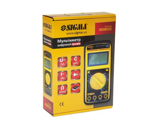 Цифровой мультиметр Sigma профи (4008551), изображение 4 Цифровой мультиметр Sigma профи (4008551), изображение 4