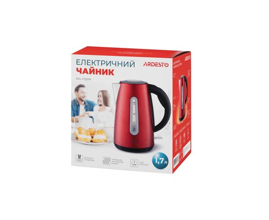 Электрочайник Ardesto EKL-F300R, изображение 7 Электрочайник Ardesto EKL-F300R, изображение 7