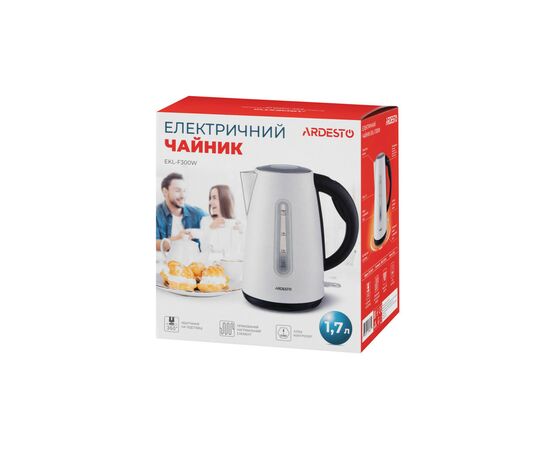 Электрочайник Ardesto EKL-F300W, изображение 3 Электрочайник Ardesto EKL-F300W, изображение 3