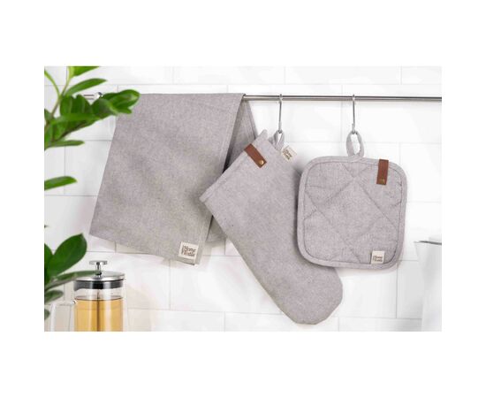 Кухонна прихватка Ardesto Oliver сірий 20х20см, 100% бавовна (ART04OD), зображення 4