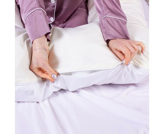 Подушка MirSon для вагітних та відпочинку Eco Line №8033 U-подібна White-Creamy (2200006185086), изображение 8