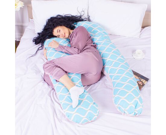 Подушка MirSon для беременных и отдыха Naturale Line Print №8004 U-образная Gracia (2200006178224), изображение 2 Подушка MirSon для беременных и отдыха Naturale Line Print №8004 U-образная Gracia (2200006178224), изображение 2