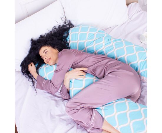 Подушка MirSon для беременных и отдыха Naturale Line Print №8004 U-образная Gracia (2200006178224), изображение 4 Подушка MirSon для беременных и отдыха Naturale Line Print №8004 U-образная Gracia (2200006178224), изображение 4
