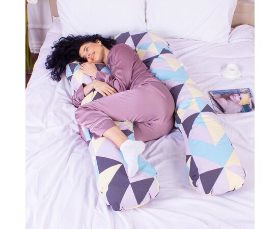 Подушка MirSon для беременных и отдыха Naturale Line Print №8006 U-образная Vivian (2200006178248), изображение 2