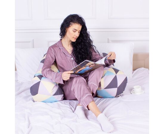 Подушка MirSon для беременных и отдыха Naturale Line Print №8006 U-образная Vivian (2200006178248), изображение 5
