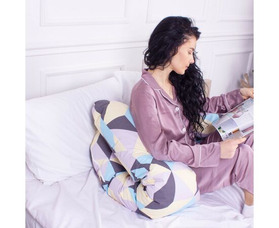 Подушка MirSon для беременных и отдыха Naturale Line Print №8006 U-образная Vivian (2200006178248), изображение 6