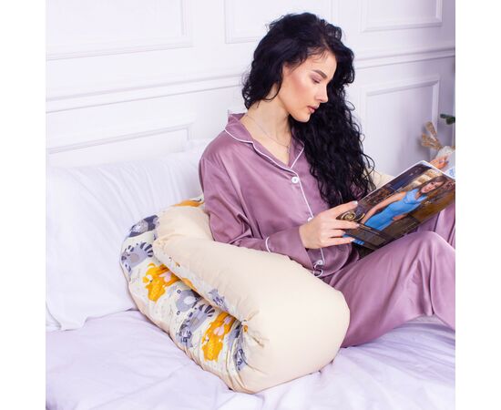 Подушка MirSon для беременных и отдыха Naturale Line Print №8007 U-образная Elkasso (2200006178255), изображение 4 Подушка MirSon для беременных и отдыха Naturale Line Print №8007 U-образная Elkasso (2200006178255), изображение 4