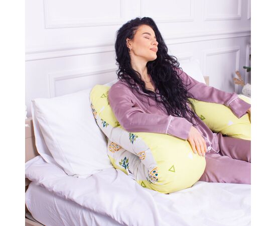 Подушка MirSon для беременных и отдыха Naturale Line Print №8008 U-образная Salyut (2200006178262), изображение 5 Подушка MirSon для беременных и отдыха Naturale Line Print №8008 U-образная Salyut (2200006178262), изображение 5