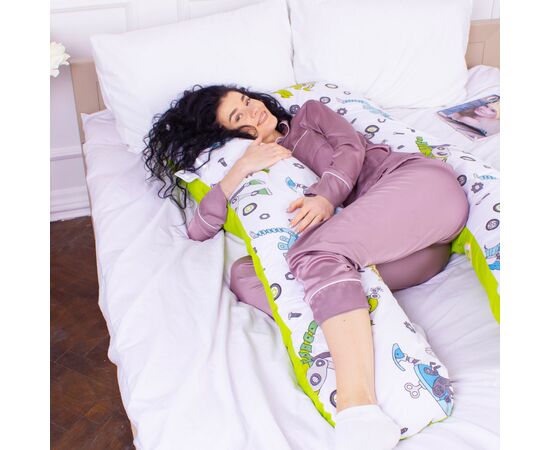 Подушка MirSon для беременных и отдыха Naturale Line Print №8009 U-образная Dinosaur robot (2200006178286), изображение 4 Подушка MirSon для беременных и отдыха Naturale Line Print №8009 U-образная Dinosaur robot (2200006178286), изображение 4