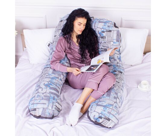 Подушка MirSon для беременных и отдыха Naturale Line Print №8011 U-образная Mutia (2200006178316), изображение 6 Подушка MirSon для беременных и отдыха Naturale Line Print №8011 U-образная Mutia (2200006178316), изображение 6