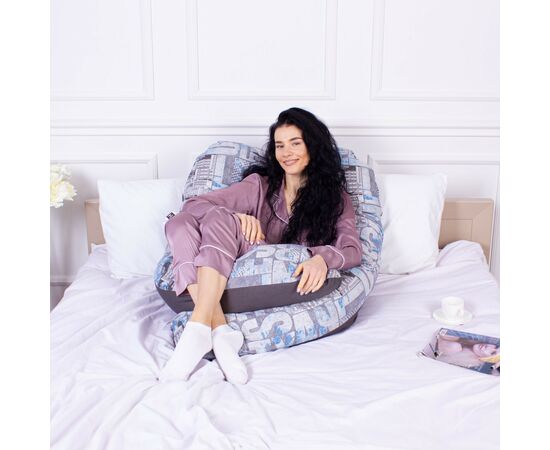 Подушка MirSon для беременных и отдыха Naturale Line Print №8011 U-образная Mutia (2200006178316), изображение 7 Подушка MirSon для беременных и отдыха Naturale Line Print №8011 U-образная Mutia (2200006178316), изображение 7