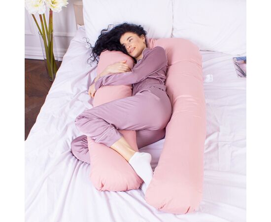 Подушка MirSon для беременных и отдыха Eco Line №8014 U-образная Coral (2200006178385), изображение 2 Подушка MirSon для беременных и отдыха Eco Line №8014 U-образная Coral (2200006178385), изображение 2