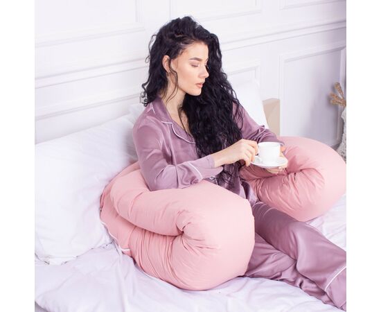 Подушка MirSon для беременных и отдыха Eco Line №8014 U-образная Coral (2200006178385), изображение 5 Подушка MirSon для беременных и отдыха Eco Line №8014 U-образная Coral (2200006178385), изображение 5