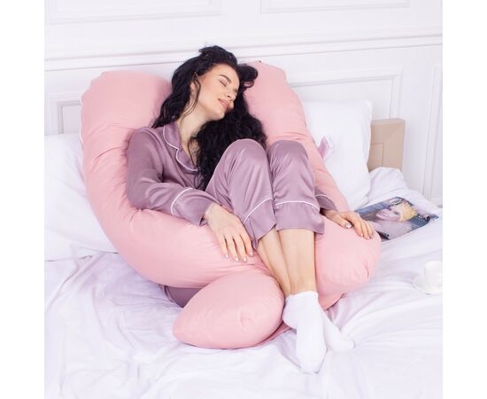 Подушка MirSon для беременных и отдыха Eco Line №8014 U-образная Coral (2200006178385), изображение 7 Подушка MirSon для беременных и отдыха Eco Line №8014 U-образная Coral (2200006178385), изображение 7