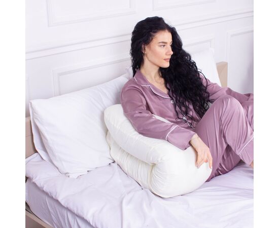 Подушка MirSon для беременных и отдыха Eco Line №8015 U-образная Creamy (2200006178392), изображение 5 Подушка MirSon для беременных и отдыха Eco Line №8015 U-образная Creamy (2200006178392), изображение 5