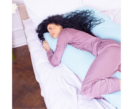 Подушка MirSon для беременных и отдыха Eco Line №8016 U-образная Dusty Rose (2200006178415), изображение 3