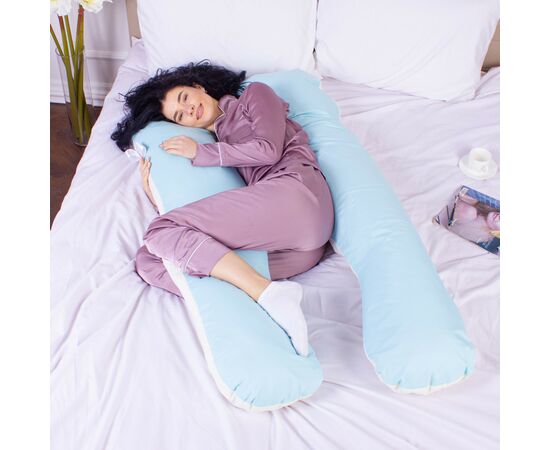 Подушка MirSon для беременных и отдыха Eco Line №8017 U-образная Clear Water (2200006178422), изображение 2