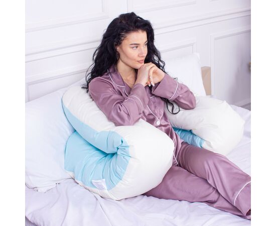 Подушка MirSon для беременных и отдыха Eco Line №8017 U-образная Clear Water (2200006178422), изображение 5