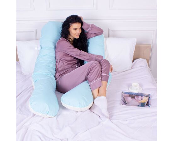 Подушка MirSon для беременных и отдыха Eco Line №8017 U-образная Clear Water (2200006178422), изображение 7