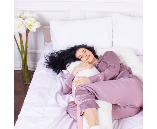 Подушка MirSon для беременных и отдыха Eco Line №8018 U-образная Warm Sand (2200006178439), изображение 4